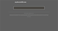 Desktop Screenshot of mydoctorbill.com